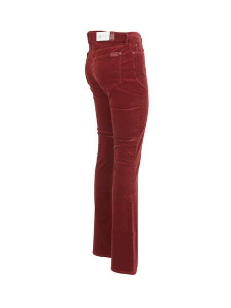 Pantalone 7 For All Mankind in Velluto Red